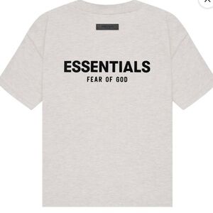 Essentials light Oatmeal Shirt Large
